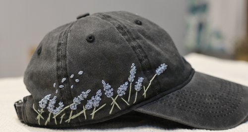 Lavender Mama Lettering Embroidery Baseball Cap – Hattie & Elsie