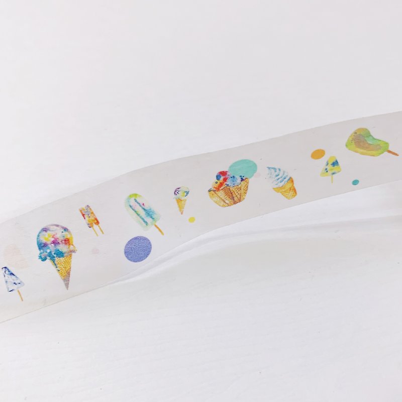 Mstandforc Galaxies Ice-cream Washi Tape - มาสกิ้งเทป - กระดาษ หลากหลายสี