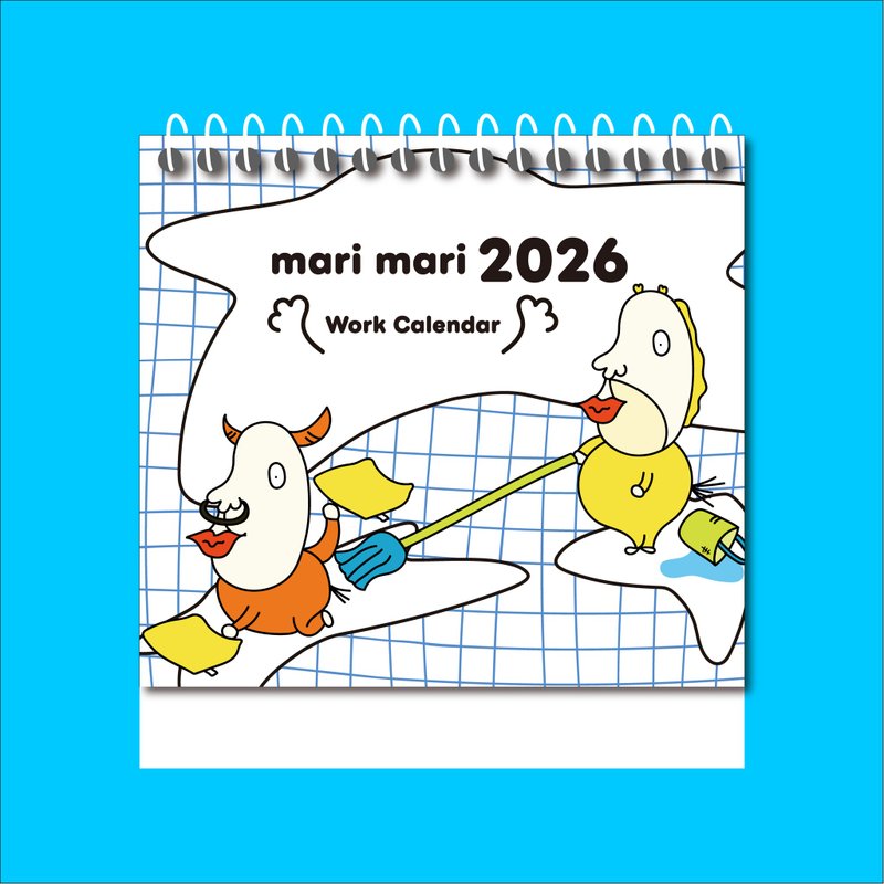 mari mari 2026 上班族月曆 - 月曆/年曆/日曆 - 紙 