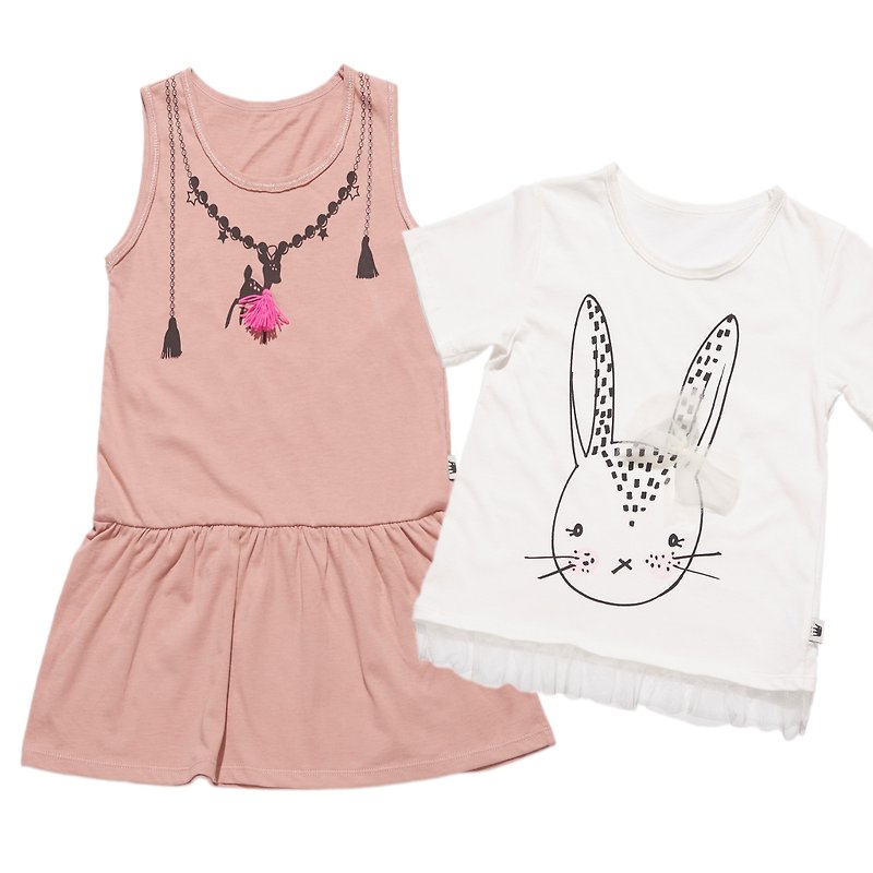 ★ combination of happy price ★ good rabbit rabbit + dress - Other - Cotton & Hemp 