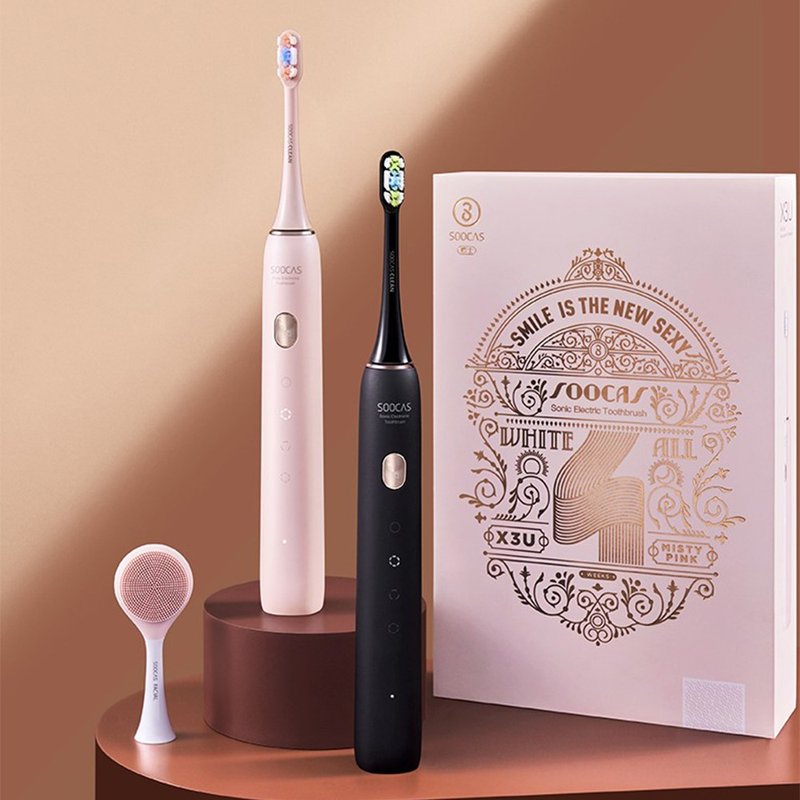 【免運-聖誕特惠】NEW聲波電動牙刷自動充電情侶禮盒套裝X3U素士 - 其他 - 其他材質 粉紅色