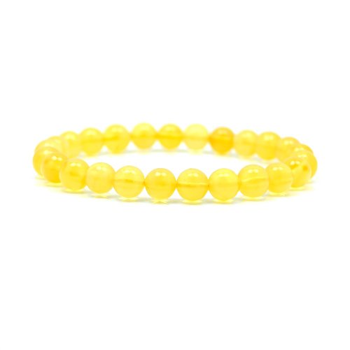 正佳珠寶 Gemsrich Jewelry 【正佳珠寶】蜜蠟琥珀 頂級金絞蜜 7mm 金黃半蜜半珀 蜜蠟手珠