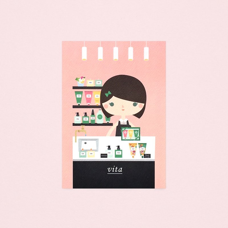 [Girls and Their Shops] yvonne&#39;s fragrance shop - Postcard