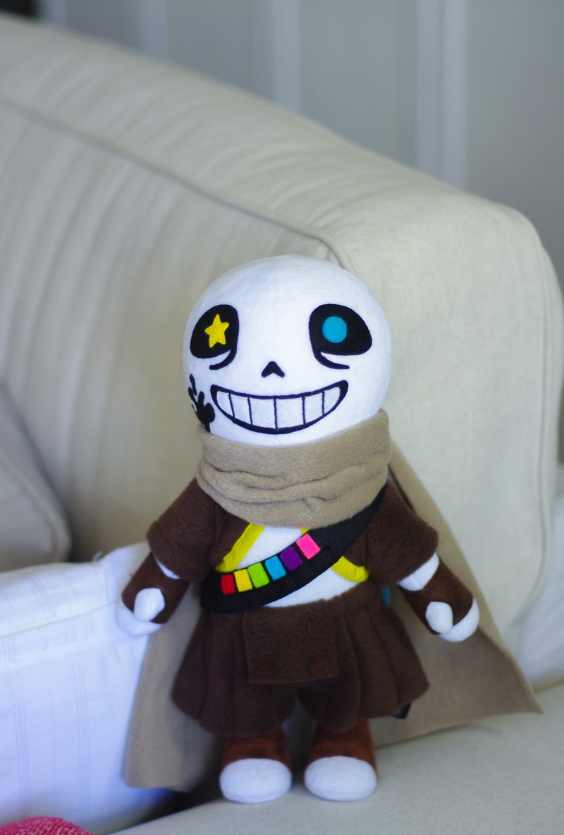 Ink Sans 2.0 Undertale AU Inktale Collectible Doll | Made to Order - 公仔/玩偶 - 聚酯纖維 咖啡色
