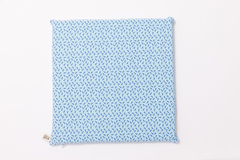 Comfort cushion / impression of the sea / Taiwan starling 4 / blue - Pillows & Cushions - Cotton & Hemp 