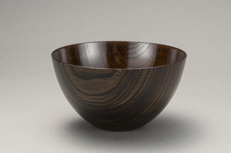 4.5 Japanese Zelkova - "Tamayura" BowlBlack - Bowls - Wood Black