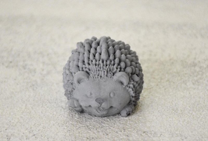 Diamond charcoal shaped aroma diffuser Stone-little hedgehog - Fragrances - Eco-Friendly Materials Gray