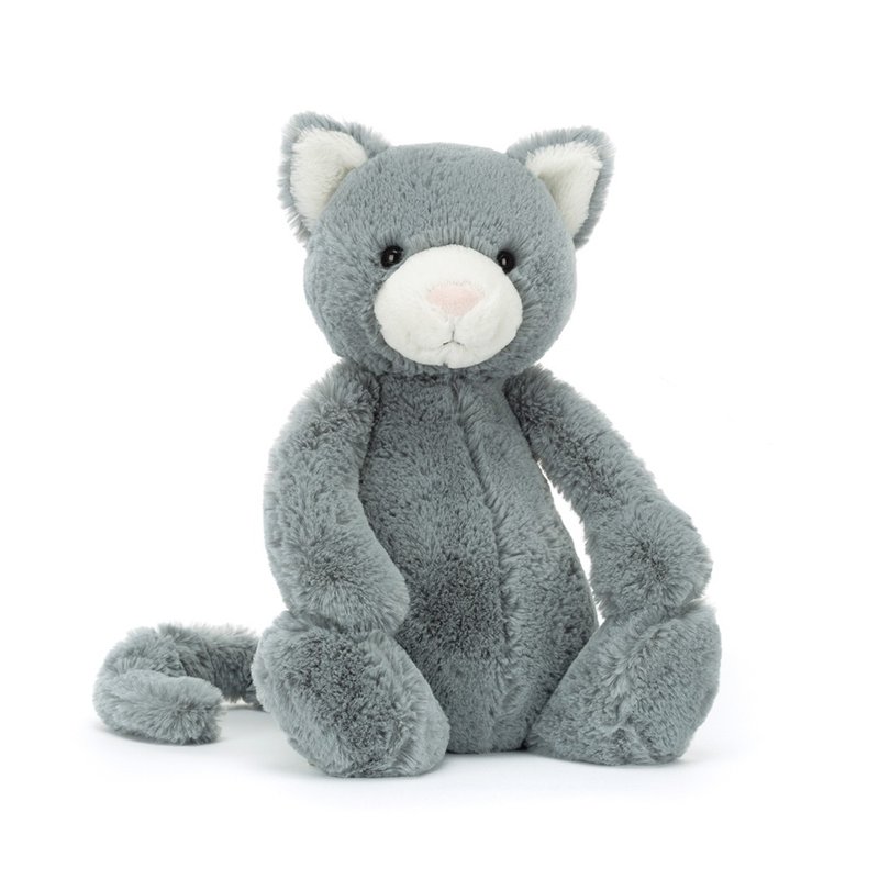 Bashful Kitten Original 大灰貓 - 公仔/玩偶 - 聚酯纖維 灰色