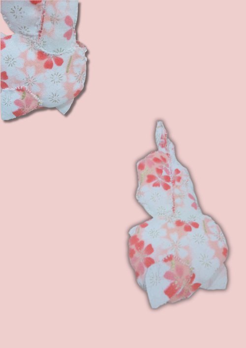 leshis 日式摺紙の布料兔子1入
