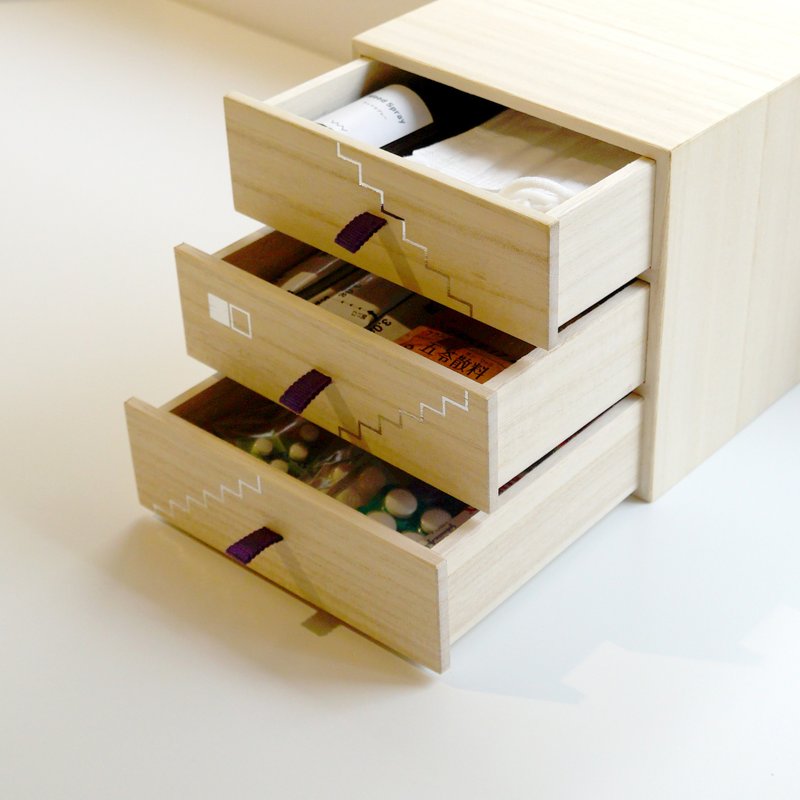 Paulownia Storage Stairs / Drawers 【BOOK ROOMS 1F】 - Bookshelves - Wood Brown