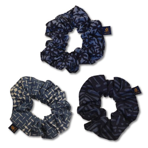 卓也藍染 Indigo Dyeing House 卓也藍染 - 伸縮髮帶-燒花系列