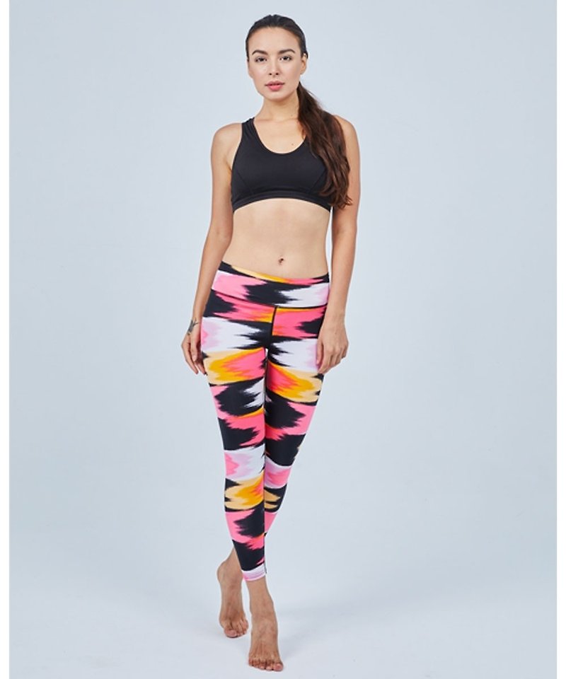 Aurora Stretch Tight Yoga Pants/Nabi Orange - ชุดโยคะ - ไฟเบอร์อื่นๆ 