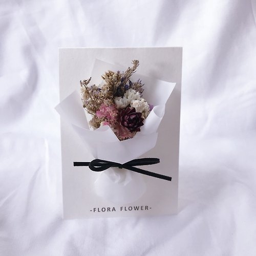 Flora Flower Flora Flower乾燥花卡片-純粹