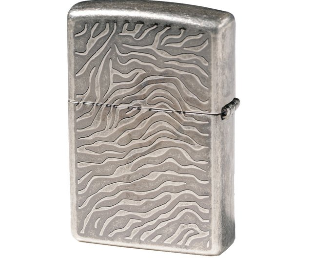 ZIPPO Official Flagship Store] ZA-1-4B Drilling Eye Grey Silver