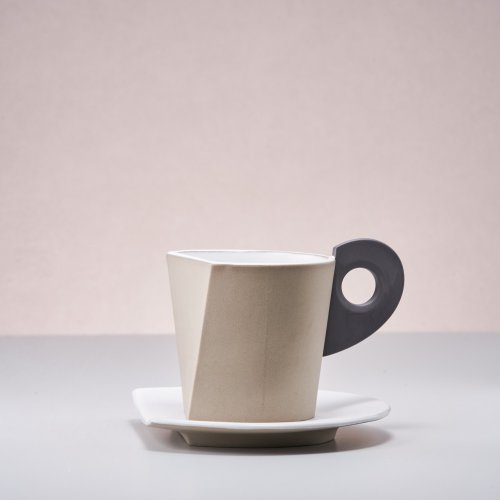 雙鴻陶坊 Shuang Hong Craft 逗點 │ Comma - 咖啡杯盤組(淺褐)