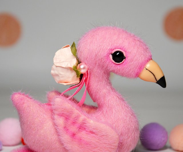 stuffed flamingo toy