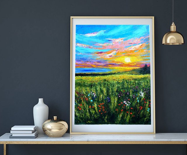 油絵 絵画 【Wild flowers】 Wild Flowers | Landscape Paintings | Buy Original Art Online