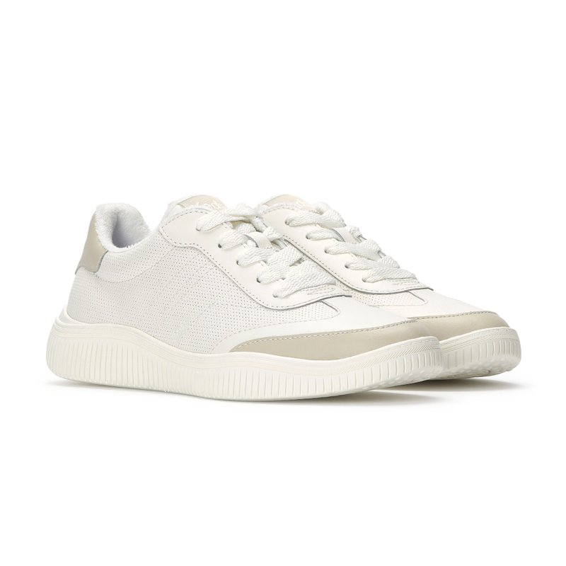 Keds CONTEST PERF LEATHER 皮革街頭風德訓鞋 奶油白 WH68533 - 女休閒鞋/帆布鞋 - 其他材質 