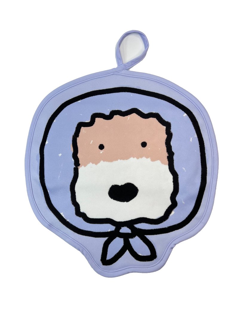 Wirefoxterrier 剛毛獵狐梗 造型擦手巾 阿花梗 紫 - 毛巾/浴巾 - 聚酯纖維 紫色