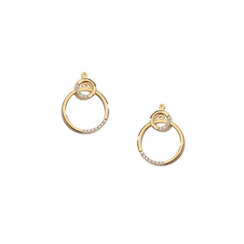 ARTISMI 層次雙圓耳環 925銀厚鍍18K金 Duo Circle Earring