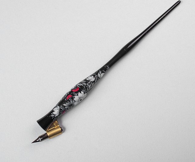 Calligraphy Black Wood Pen and Oblique Pen Gift Set