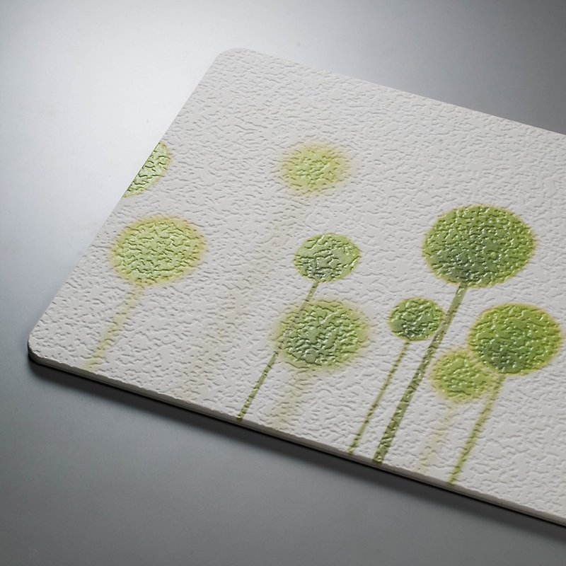 【MBM】Green and ultra-thick cut washable diatomite floor mat (without asbestos) - Rugs & Floor Mats - Other Materials 