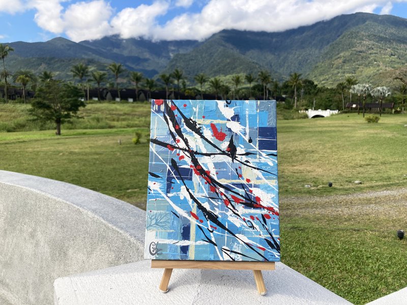 抽象繪畫－夢就像這樣1  abstract painting Dream Like This 1 - 似顏繪/客製畫 - 棉．麻 多色