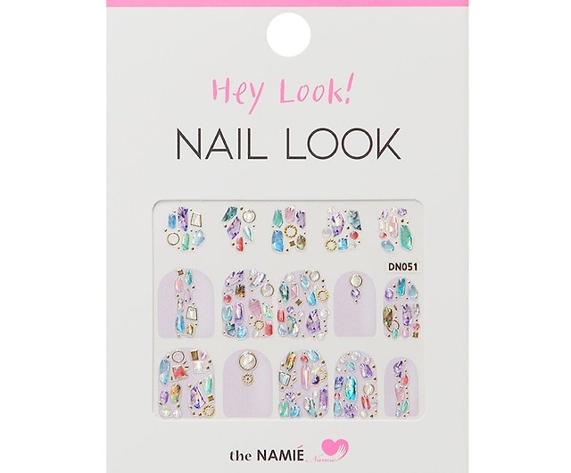 DIY Nail Art】Hey Look Nail Art Decorative Art Sticker Purple Bead