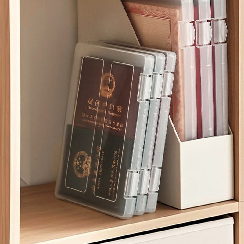 日本霜山 PP透明A5文件收納盒-3入 - 文件夾/資料夾 - 塑膠 透明