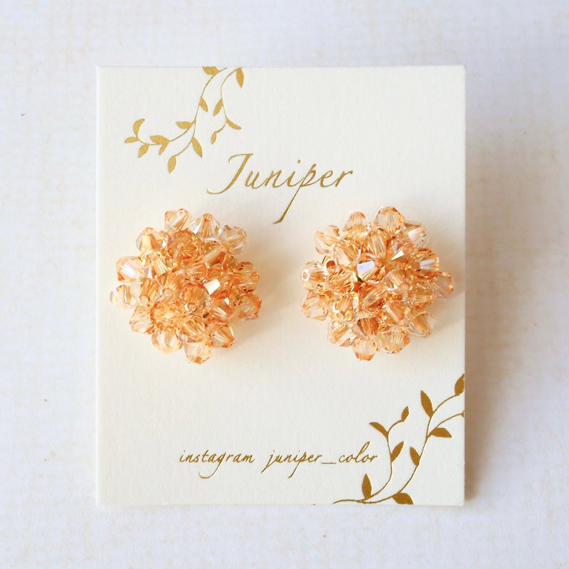 golden shadow bijou earrings - Earrings & Clip-ons - Glass Gold