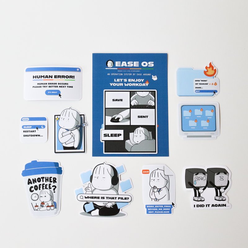 STICKER PACK - EASE OS - Stickers - Paper Multicolor