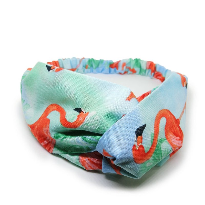 [Shell art goods] Ruby US cotton headband - เครื่องประดับผม - ผ้าฝ้าย/ผ้าลินิน สีเขียว