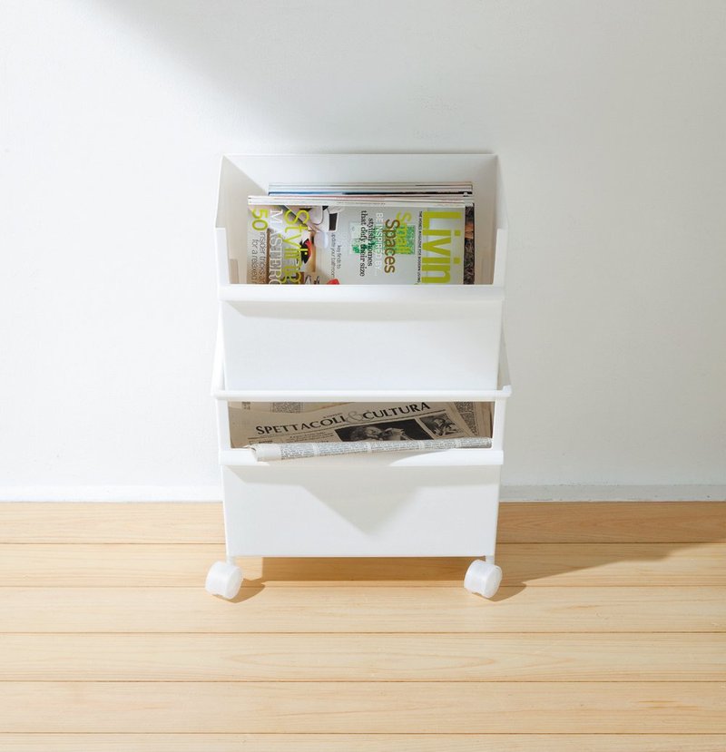 日本Like-it 雙層附輪多功能收納櫃(深+深款) 簡約風格 收納箱 - 居家收納/收納盒/儲物盒 - 塑膠 白色