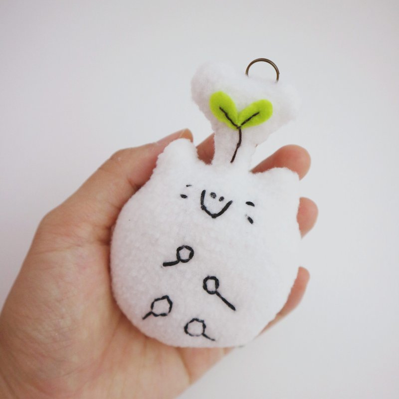 【芽吹く小さなミ】少しずつ積み重ねていく手作りパペットとオリジナルの温かいプチギフト - チャーム - その他の素材 