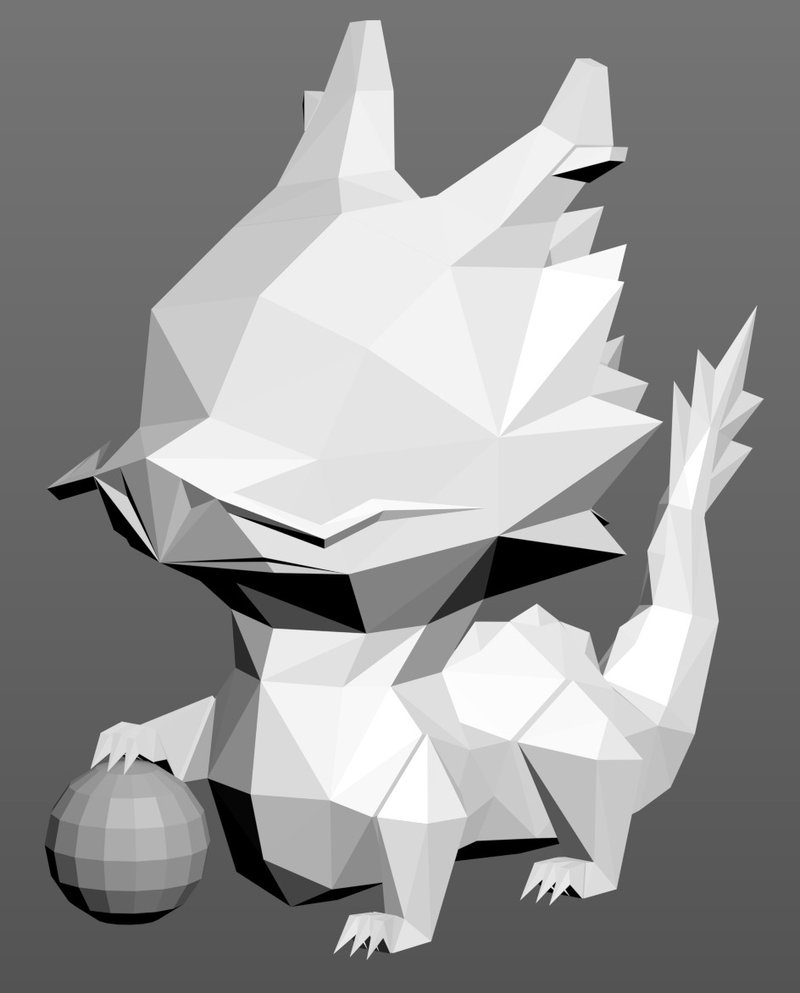 PaperMan陳文泰 龍(站姿) 紙模型 - 圖文模板設計 - 其他材質 
