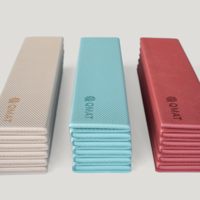 【QMAT】10MM折疊瑜珈墊-單色 台灣製 - 瑜珈墊 - 環保材質 多色