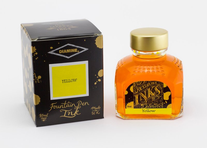 Diamine Yellow Fountain Pen Ink - Ink - Glass Yellow