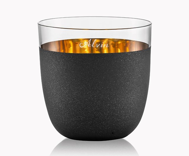 Single price) 390cc [Germany Stone 24K Glaze Imitation Cosmo Eisch] Pinkoi Gold - Glasses Crystal Cup Drinkware Water msa-glass Shop Bar & 