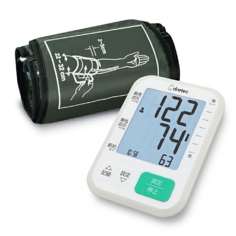 Dretec Thin Upper-arm blood Pressure Monitor BM-214 - อื่นๆ - พลาสติก ขาว