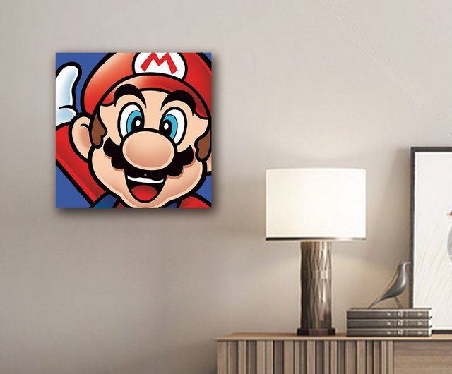 S05015 スーパーマリオブラザーズ 壁掛け 絵 くろがね ピーチ クッパ