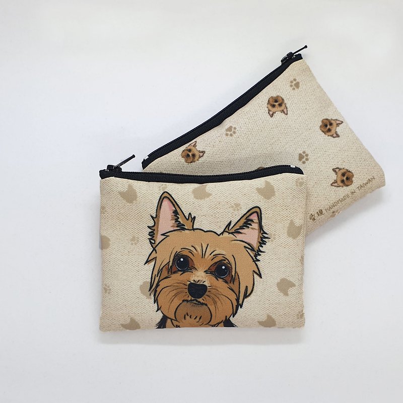 Yorkshire terrier simple storage coin purse universal storage bag - Pet Carriers - Other Man-Made Fibers Multicolor