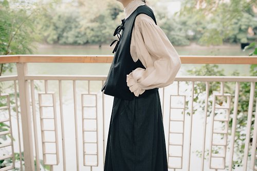 SHIROI Candice 甜美燈籠束袖棉質長袖上衣 | 2 色入 四季適宜