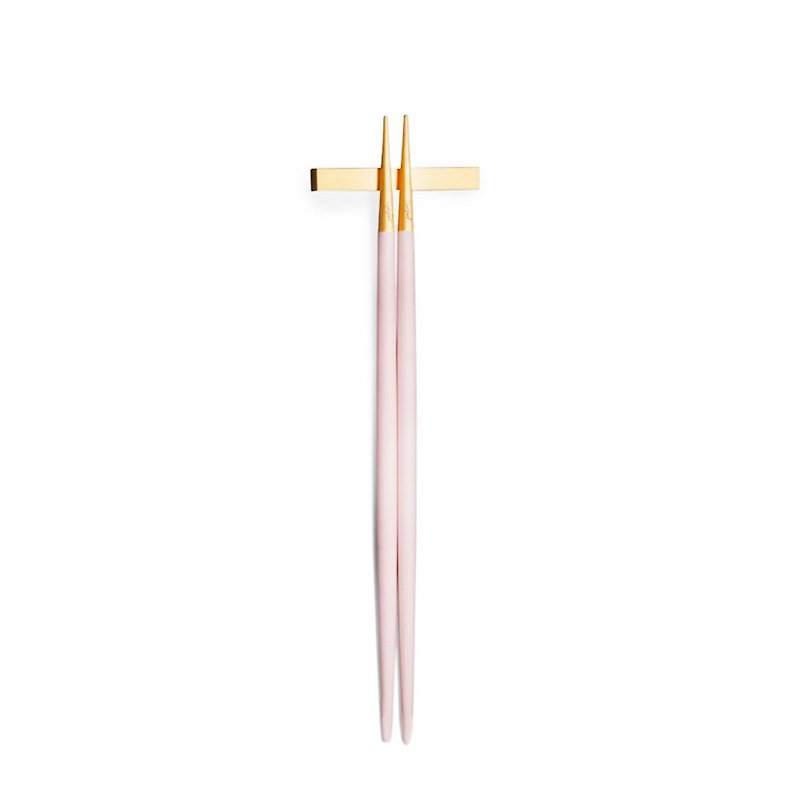 | Cutipol | GOA Pink  Matte Gold Chopsticks Set - ช้อนส้อม - สแตนเลส สึชมพู