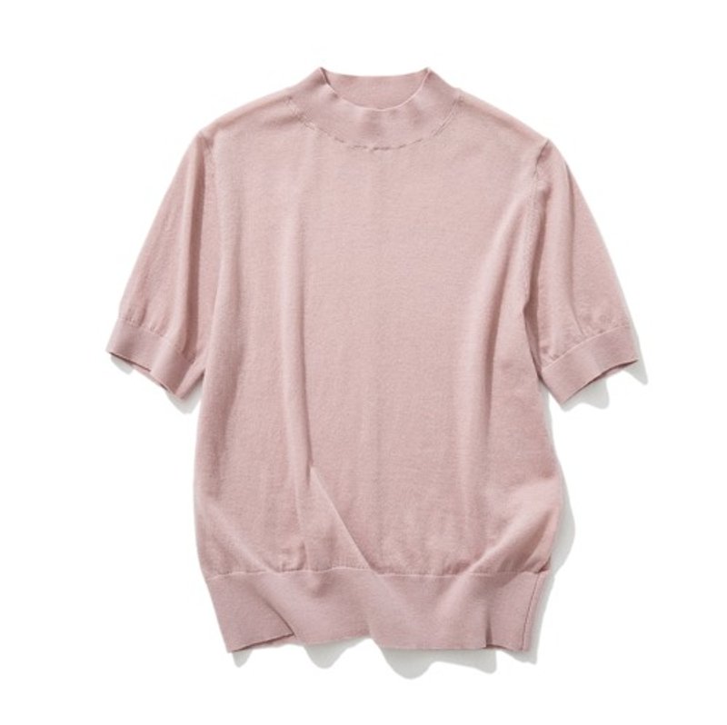 A knit that can be worn from spring to autumn, made of functional materials and can be used in a wide range of seasons Summer wool knit pink 230512-1 - Women's Tops - Other Materials 