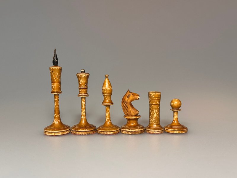 Rarest outstanding Russian Soviet chess set Averbakh II - 桌遊/卡牌 - 木頭 黑色