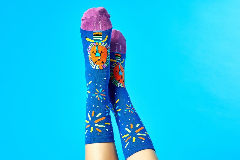 Embrace the Starry Sky - Stockings - Socks - Eco-Friendly Materials Blue