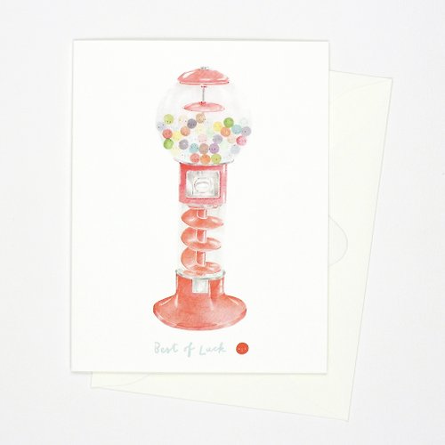 Pianissimo Press Bouncy Ball - Best of Luck Card