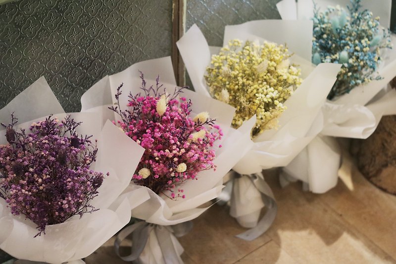 FLORA Flower Gift-Gypsophila Dry Bouquet - Dried Flowers & Bouquets - Plants & Flowers Pink