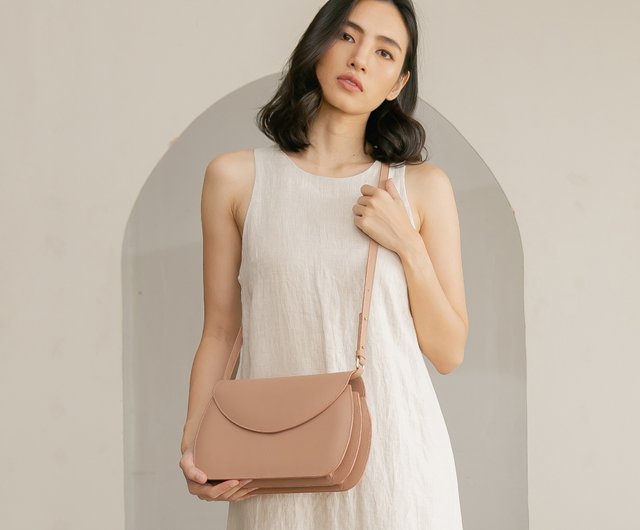 Naked Soft Leather Double Crossbody Bag orders