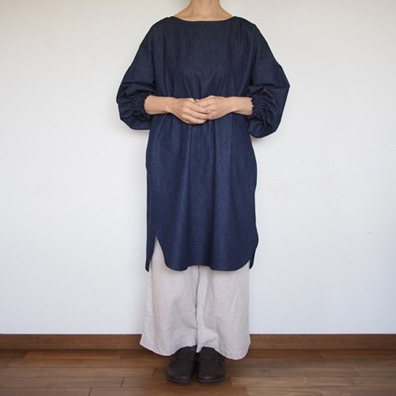 Pinkoi 代購 -  訂製割烹調腰外衣牛仔布 - 女上衣/長袖上衣 - 棉．麻 
